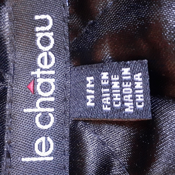 LeChateau Black Wool Coat Sz M  NWOT - Picture 12 of 15